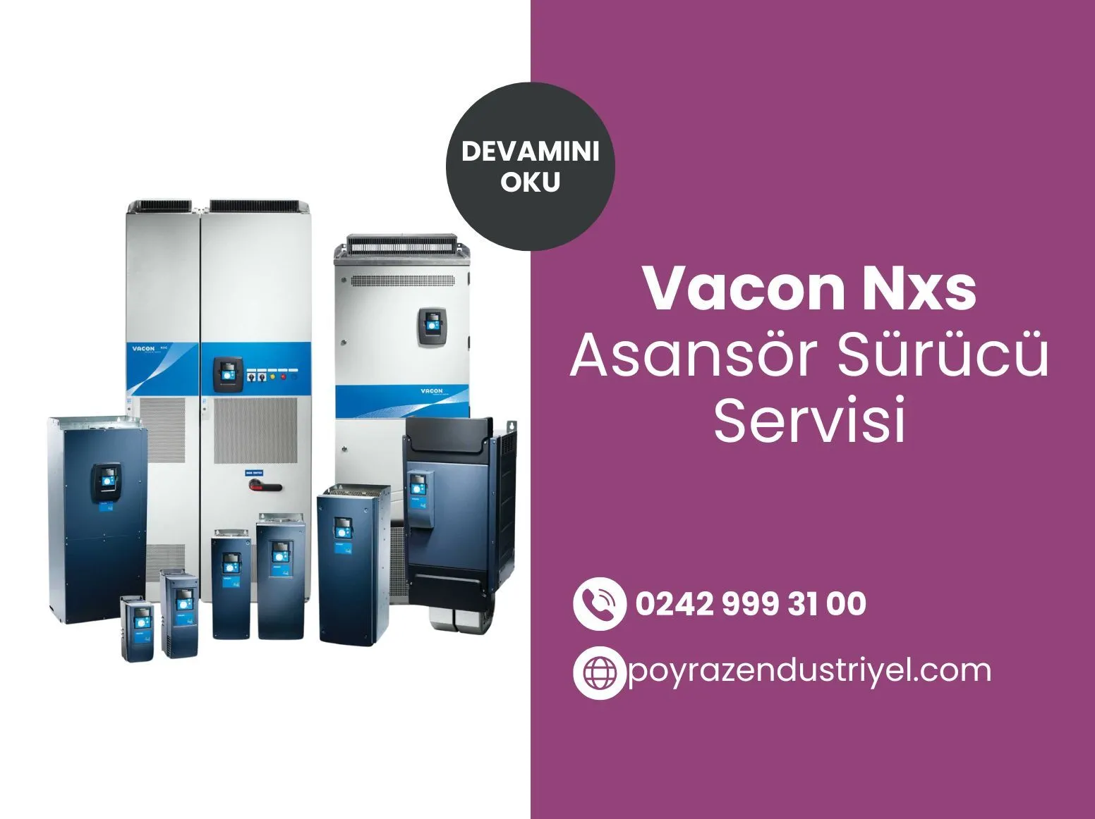 Vacon Nxs Asansör Sürücü Servisi